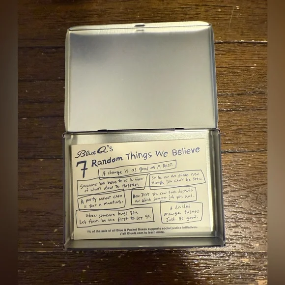 New, Blue Q “W**d Box” Metal Box Tin, Collectible, Limited Edition - Picture 5 of 8